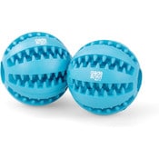Wholesale - 2pk BLUE RUBBER DENTAL BALL PET TOY C/P 50, UPC: 044021380437